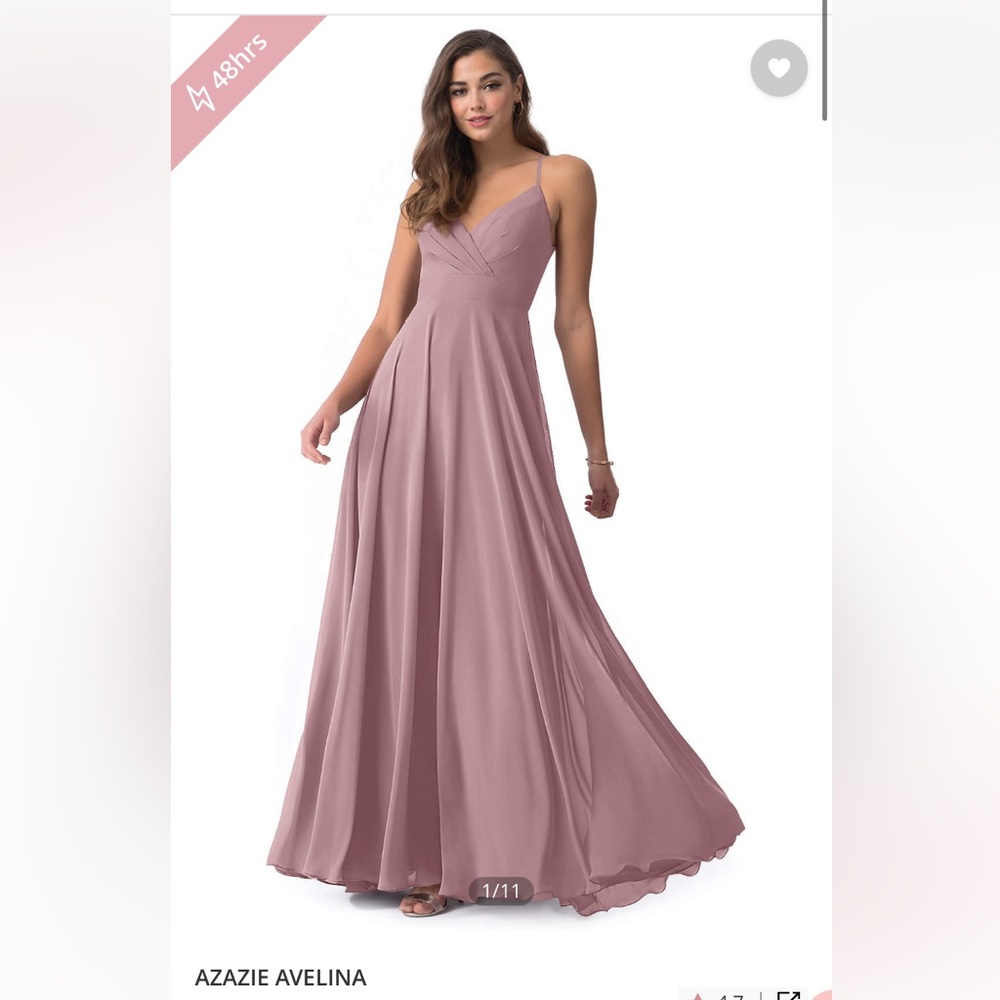 Azazie Avelina Dusty Rose Bridesmaid Dress